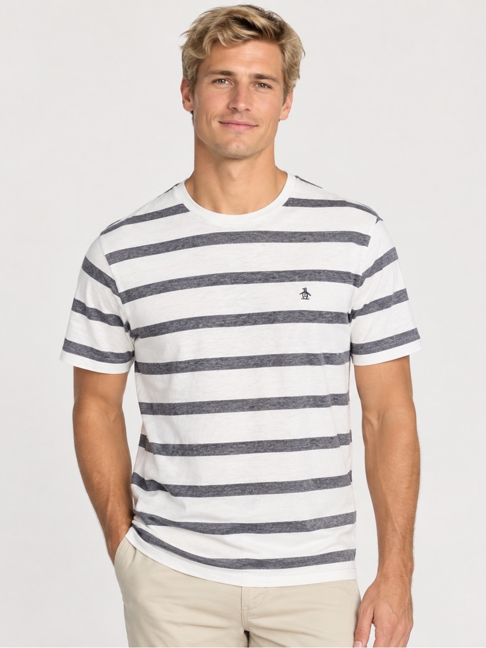 Original Penguin Striped T-Shirt – Men’s Large